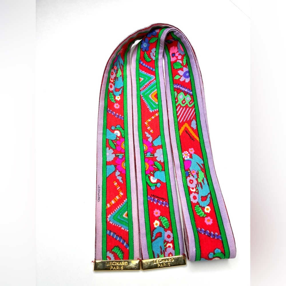 Leonard Paris Silk Jersey Wrap Belt